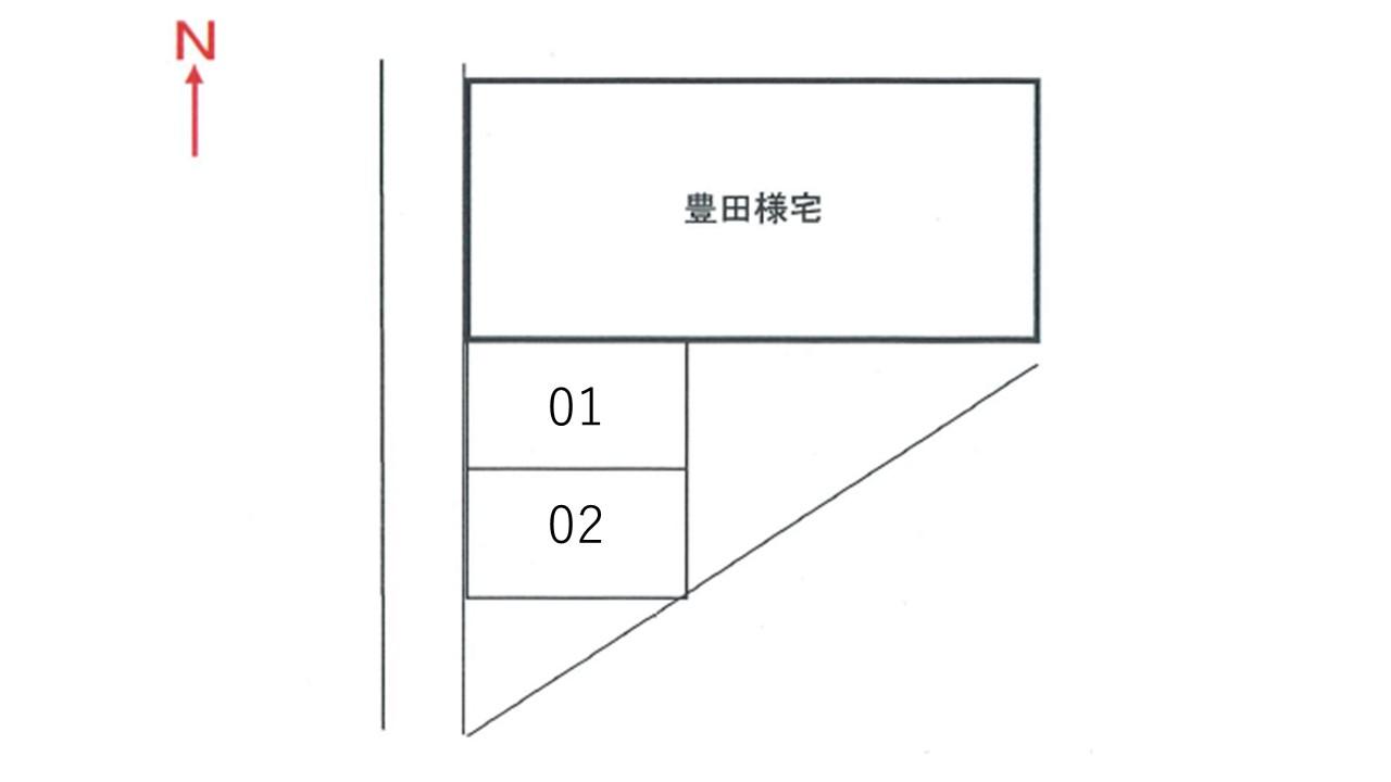 八幡町Ｔ駐車場の駐車配置図