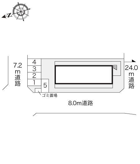 桂(17206)の駐車配置図