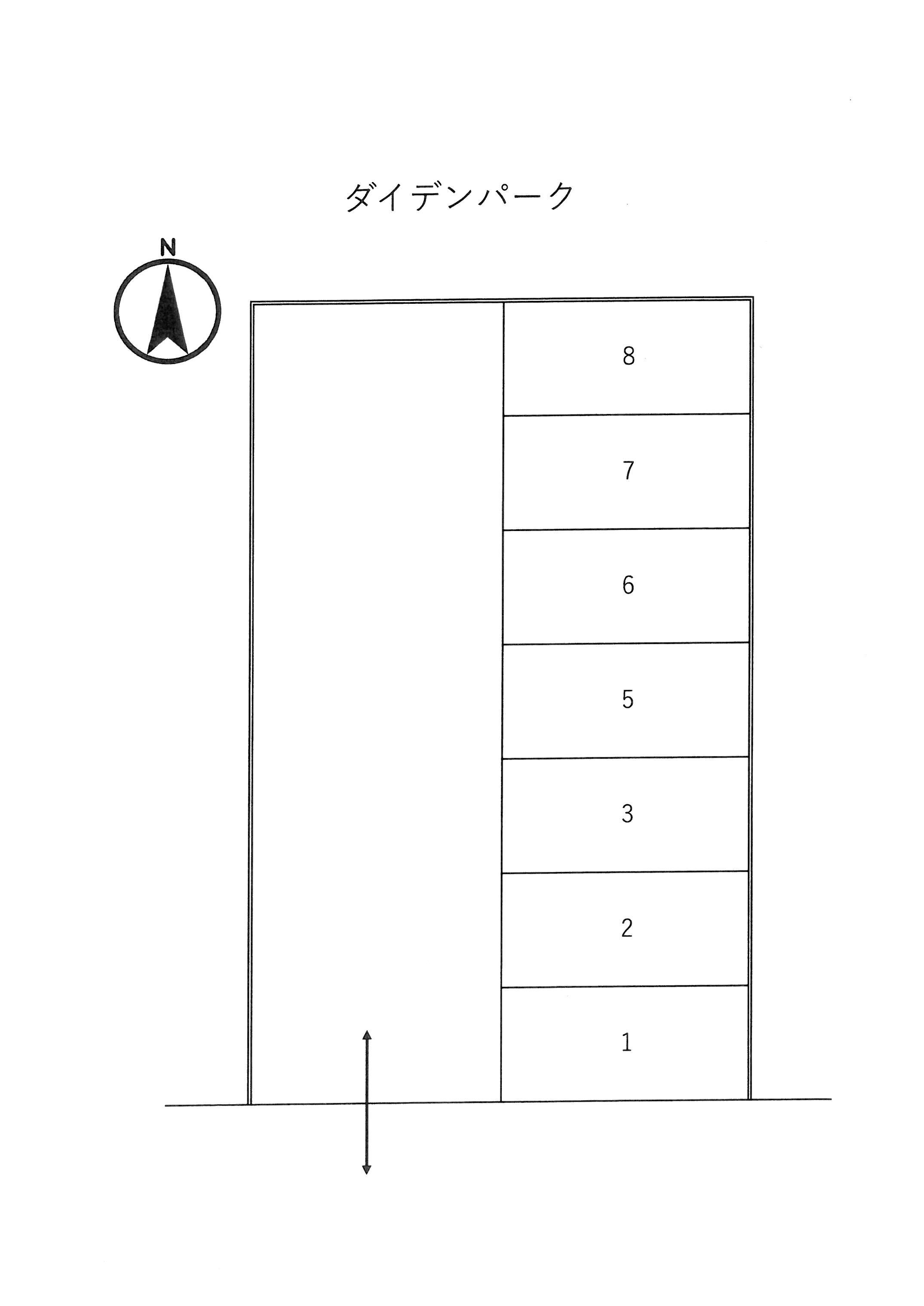 ダイデンパークの駐車配置図