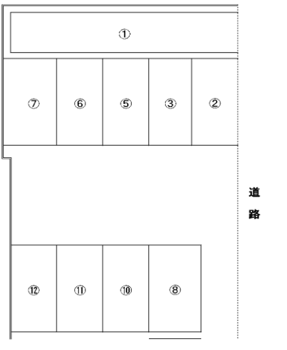 C-48 南瀬名町 望月貸駐車場の駐車配置図