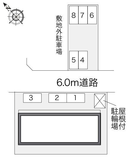 二本木(23545)の駐車配置図