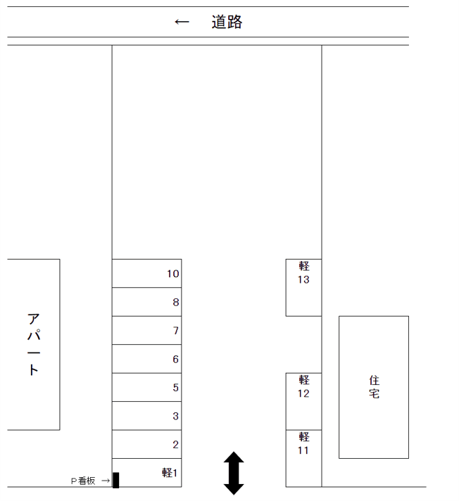 000213の駐車配置図