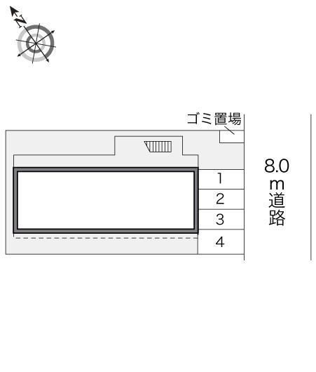 ライブリー(18076)の駐車配置図