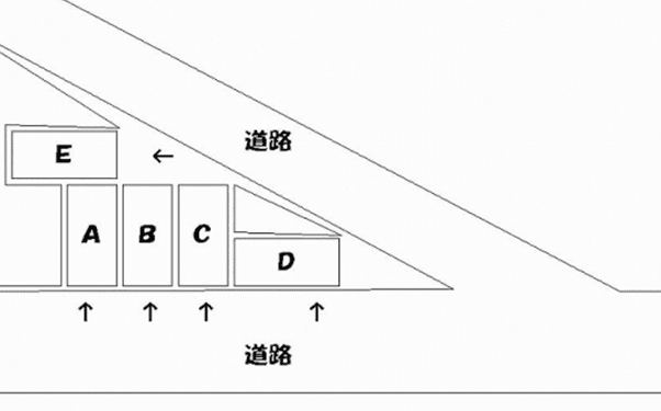 いりやまず駐車場の駐車配置図
