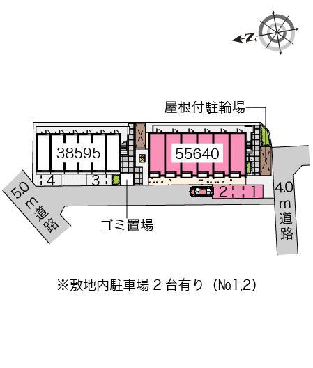 西山天王山(55640)の駐車配置図