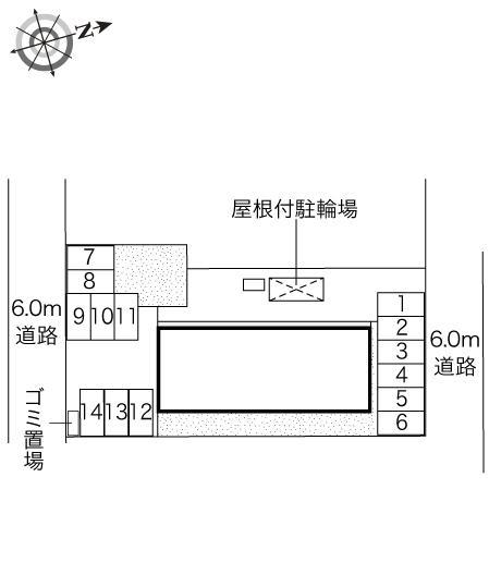 フォーレスト中央(46301)の駐車配置図