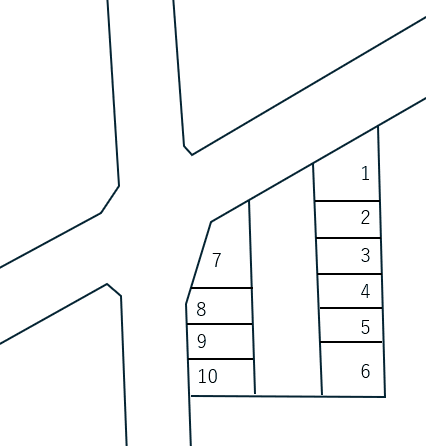 スマイルパーク12号の駐車配置図