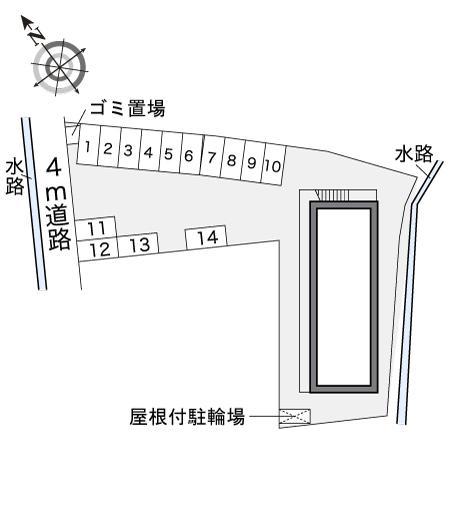 千日(13116)の駐車配置図
