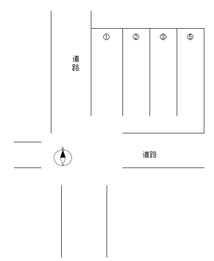 西田駐車場3の駐車配置図