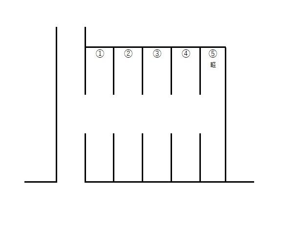 中山駐車場の駐車配置図