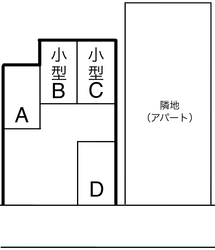 清見駐車場の駐車配置図