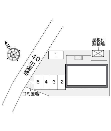 みのりハイム(27056)の駐車配置図