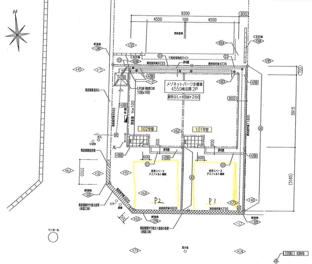 Ｃｌａｉｒの駐車配置図