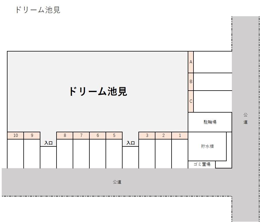 ドリーム池見の駐車配置図
