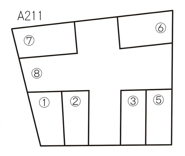 A211駐車場の駐車配置図
