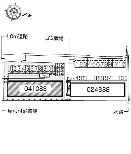 アビーズベル(41083)の駐車配置図