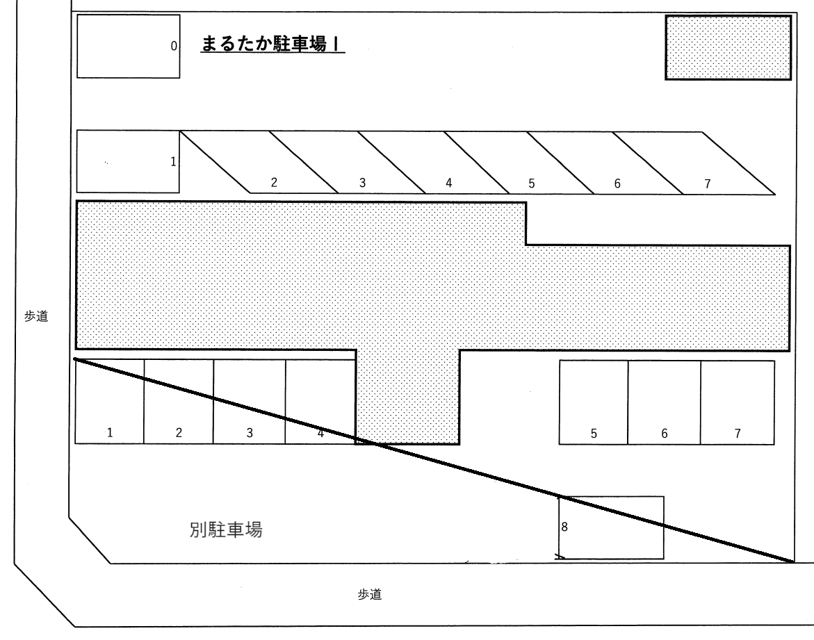 まるたか駐車場Ⅰの駐車配置図