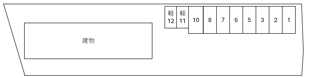 Ｈａｙａｋａｗａ Ⅲの駐車配置図