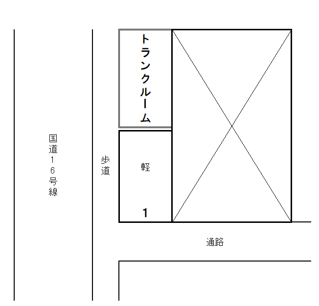東川島東駐車場の駐車配置図