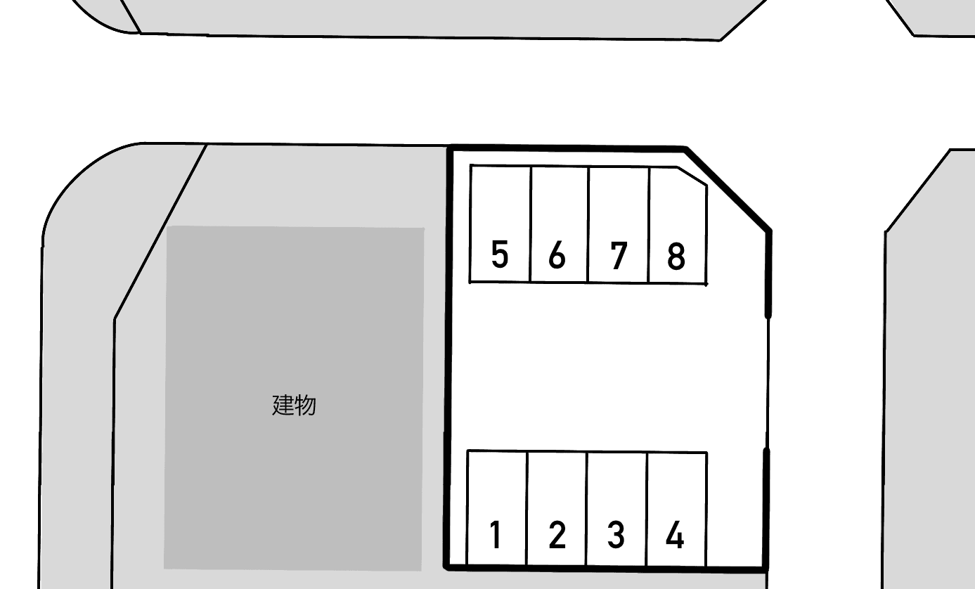 ポネⅡの駐車配置図