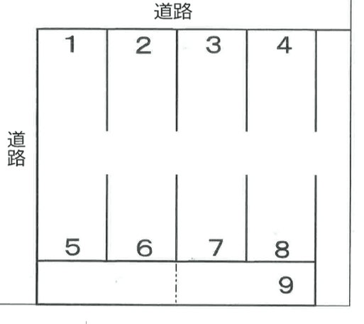 元町サンライズパーキングの駐車配置図