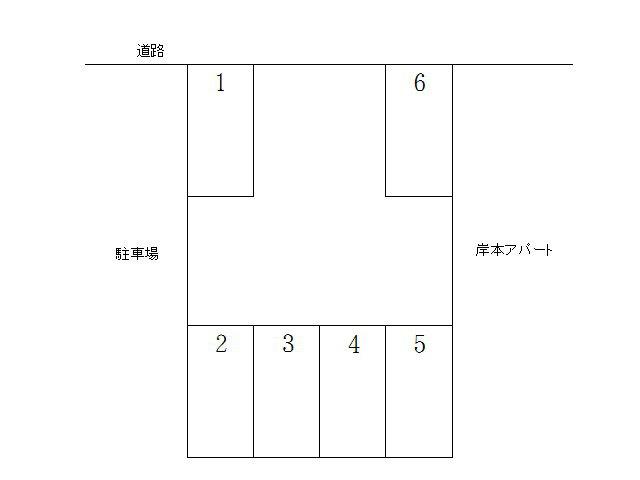菅野駐車場の駐車配置図