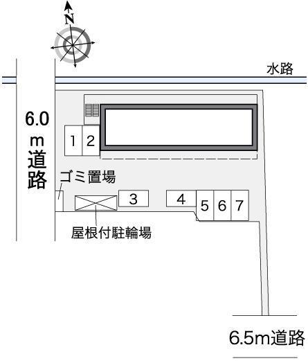 グリーンハイツ島崎(36359)の駐車配置図