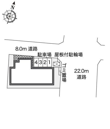 ハイサンドヴィラ(45268)の駐車配置図