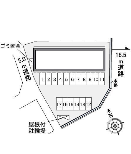 ドゥー　エスパス(36987)の駐車配置図