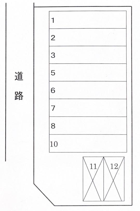 水越政次駐車場の駐車配置図