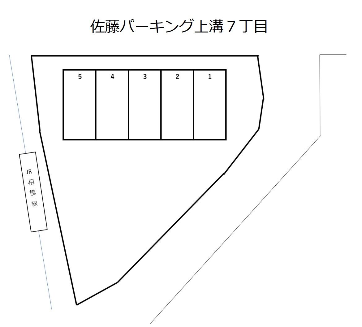 佐藤パーキング上溝７丁目の駐車配置図
