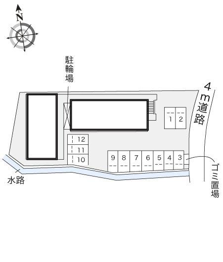 ＣｏｚｚｙＣｏｒｔ(19122)の駐車配置図