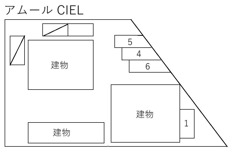 アムール CIELの駐車配置図
