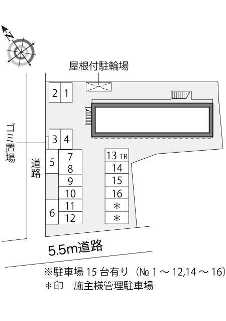 アドミラクレール(12943)の駐車配置図