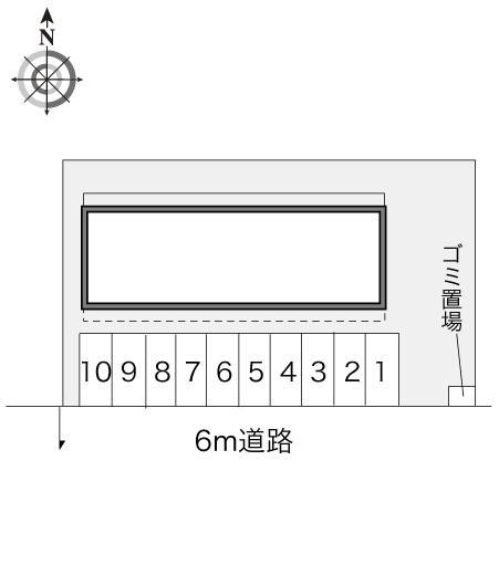 パティオ(10693)の駐車配置図