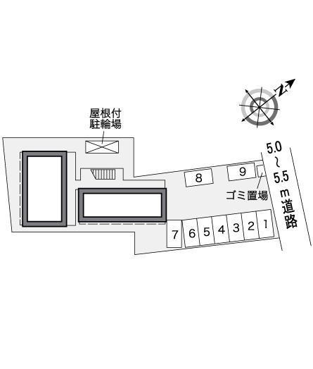 ドミールエスペランサ(26038)の駐車配置図