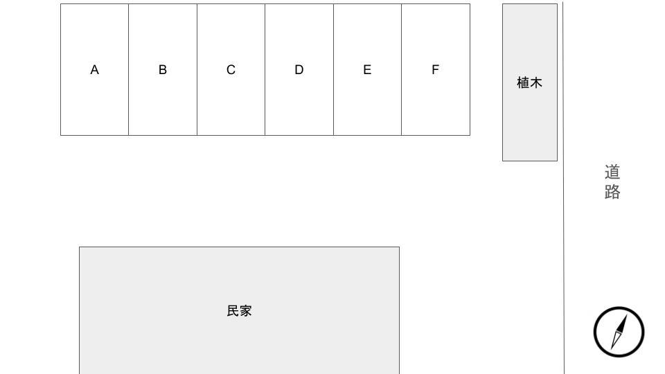 長浜市東三ツ矢駐車場2の駐車配置図