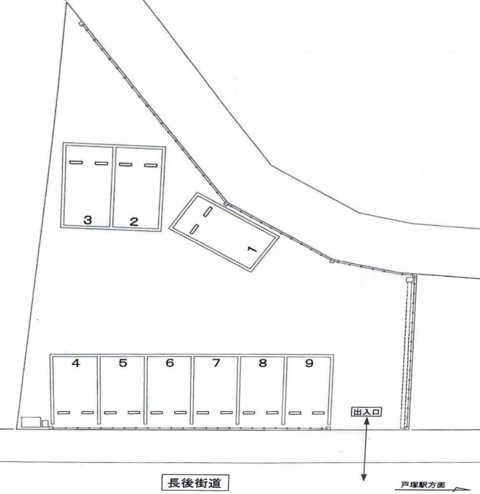 【TD】踊場第2駐車場の駐車配置図