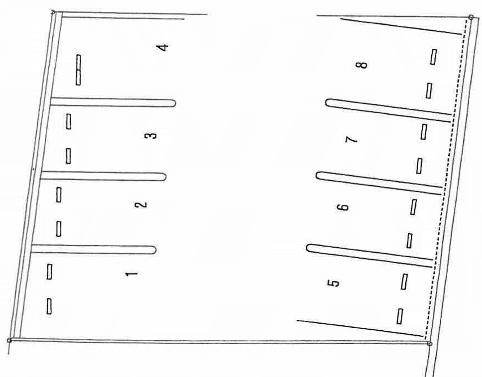 みどり１丁目パーキングの駐車配置図