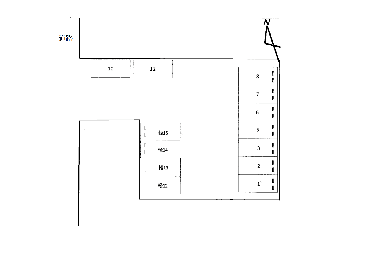 ＮＯ．８８の駐車配置図