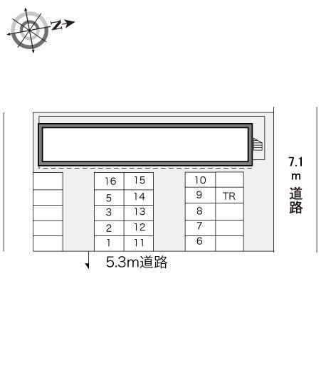 エクセディオールⅡ(18367)の駐車配置図