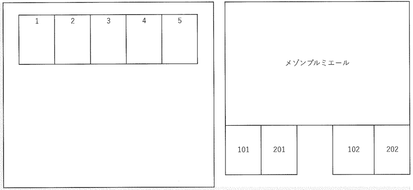 山田駐車場の駐車配置図