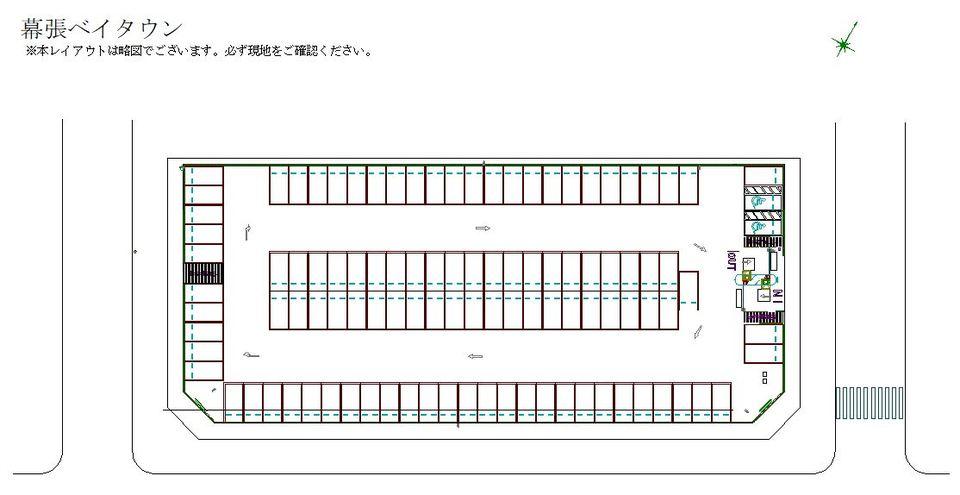 幕張ベイタウンの駐車配置図