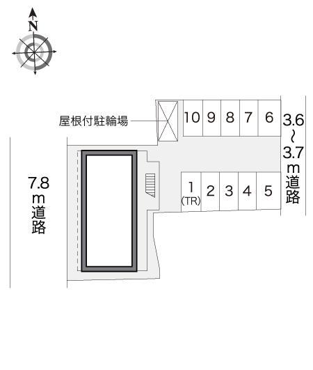 加子町(14944)の駐車配置図