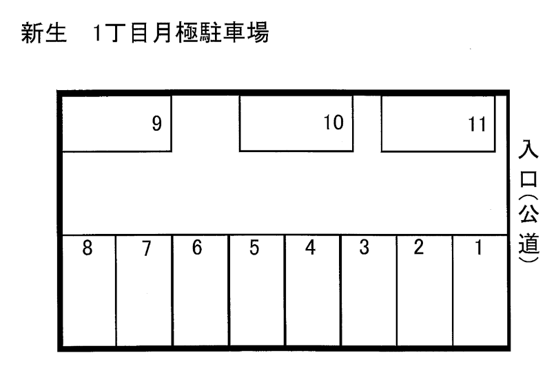 エターナルパーキングの駐車配置図