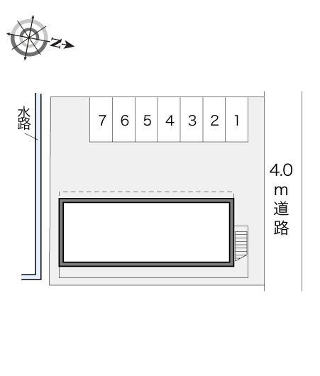 サバービアンホーム(17916)の駐車配置図