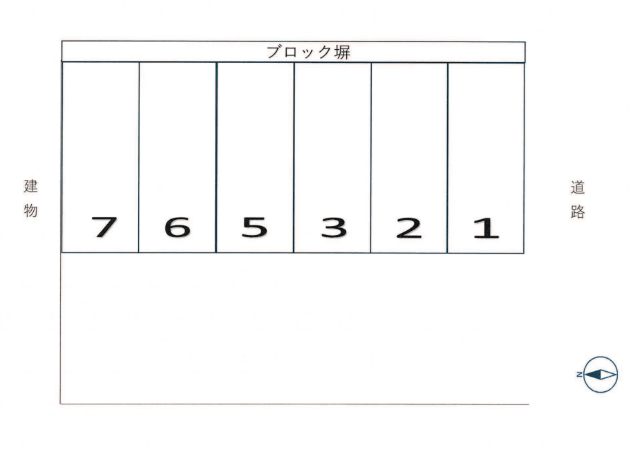 種池町2-38パーキングの駐車配置図