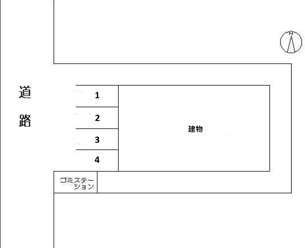 ハイツエムの駐車配置図