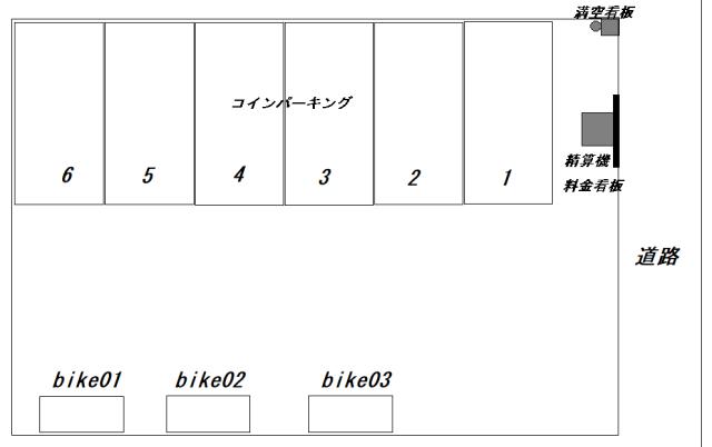 ミノラスパーキング蒲田３丁目第３の駐車配置図