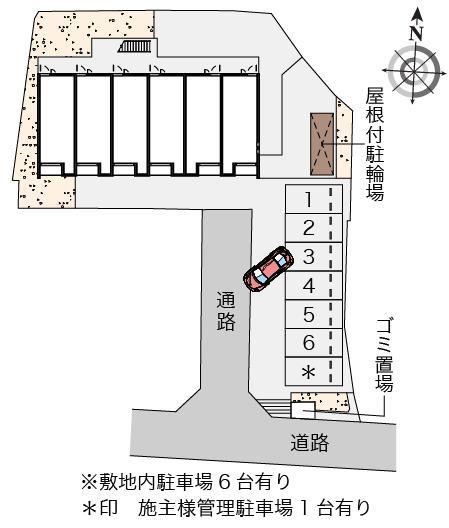 クレイノマ　メゾン(56929)の駐車配置図